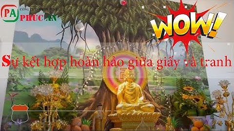 😍😍 nghệ thuật  kết hợp hoàn hảo giữa giấy dán tường và tranh dán tường