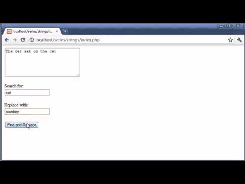 Beginner PHP Tutorial   56   Creating a Find and Replace Application Part 3