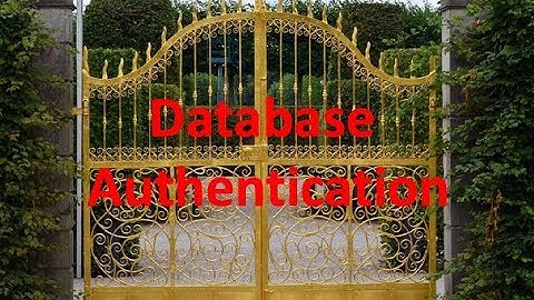 Database Authentication