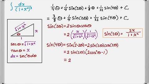Integral by Trig Substitution Example (Challenging)