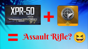 XPR-50 + Sniper expert =Assault rifle? #callofdutymobile