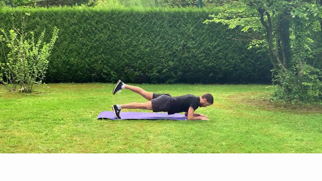 Enchaînement numéro 2 d'exercices en gainage dynamique