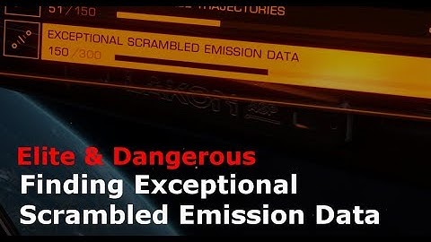 Finding Exceptional Scrambled Emission Data (Elite Dangerous)