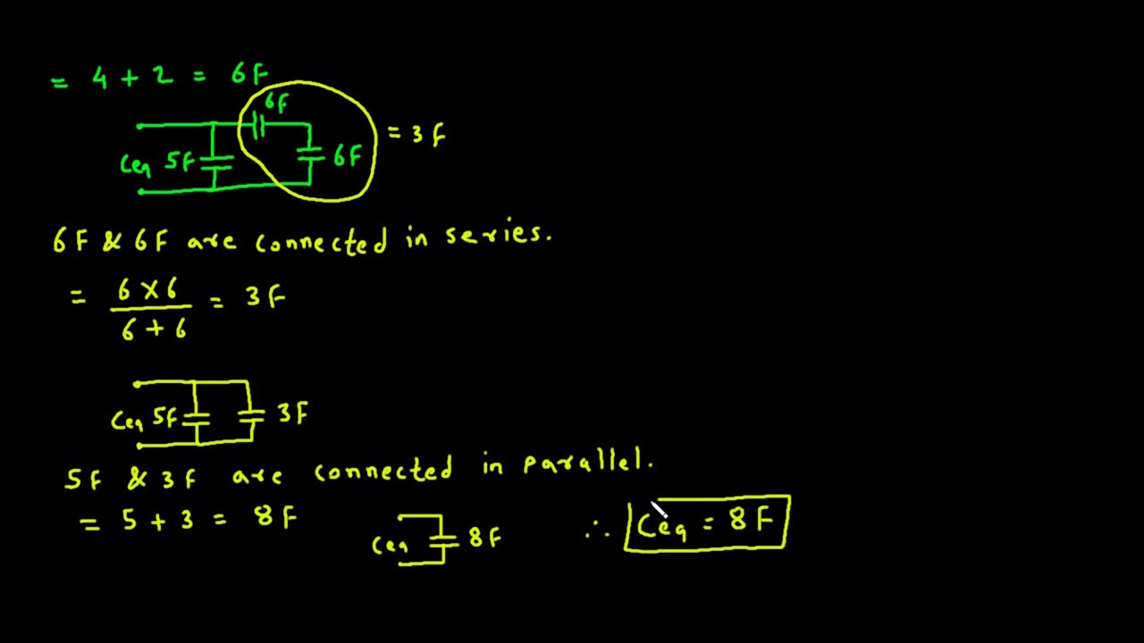 Series and parallel capacitor problem 5 | Electrical Engineering - YouTube