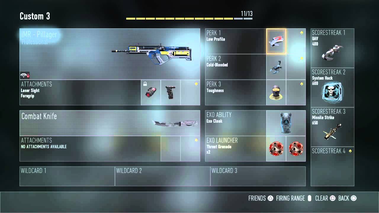[HD] Call of Duty Advanced Warfare Class Setup (60 fps)