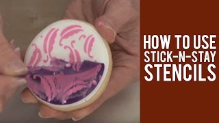Learn How To Use Stick-N-Stay Stencils On Your Cakes, Cupcake And Cookies