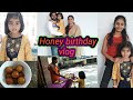 Honey birt.ay vlog  garelu with mutton curry   cake cream  asha sri happy home