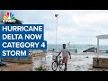 Hurricane Delta is intensifying rapidly, now a Category 4 storm