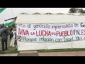 Estudiantes de la UNAM protestan contra guerra en Palestina