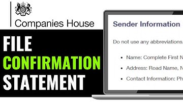 How To File Confirmation Statement At Companies House 2025 (FULL TUTORIAL)