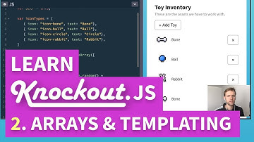 Learn Knockout.js - Part 2: Arrays and Templating