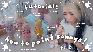 👼🏻 Custom Cake Sonny Babies Part 2! Paint Recc +Techniques! | Tiffany Weng