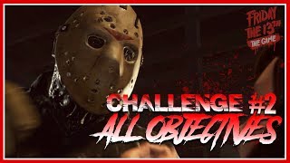 Single Player Challenge #2 | ALL OBJECTIVES COMPLETE | Gameplay | Friday the 13th: The Game