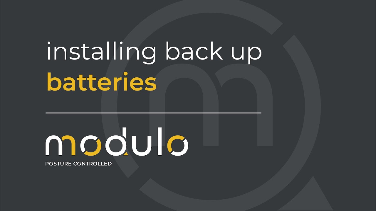 Modulo Riser Recliner Chairs: How to Install Back-Up Batteries