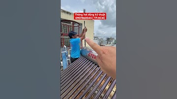 Hướng dẫn cột ống thông hơi máy nước nóng năng lượng mặt trời đúng kỹ thuật #maynangluonggteksun