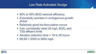 Activated Sludge Process Modifications   Part II   Presentation 6   Dr  Larry Moore
