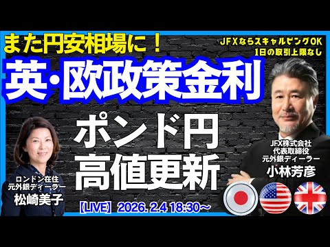 【LIVE放送】2/4 18:30～ また円安相場に！ポンド円高値更新 ...
