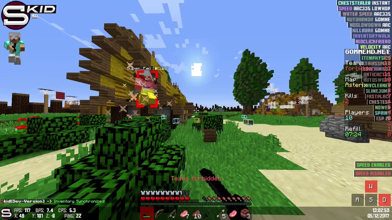 500% Gomme Speed + BEST Killaura➤ Skid b9.0