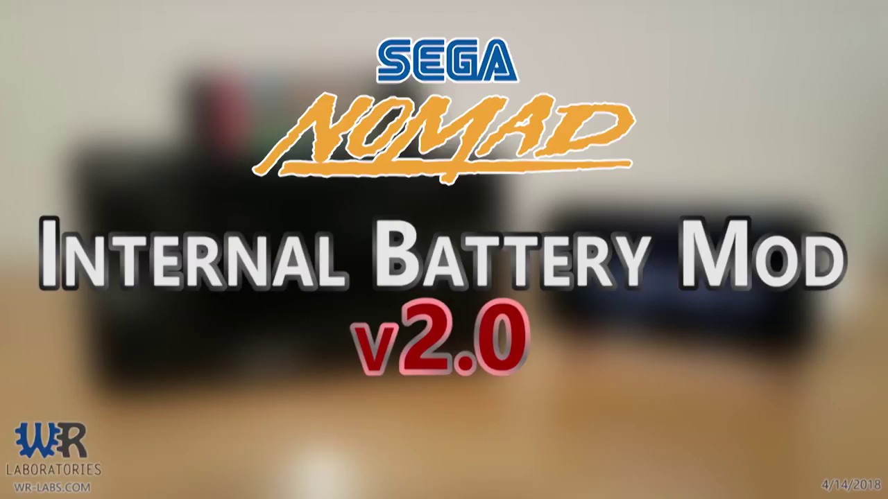 Sega Nomad Internal Battery Mod v2.0 - Battery Test Time-Lapse
