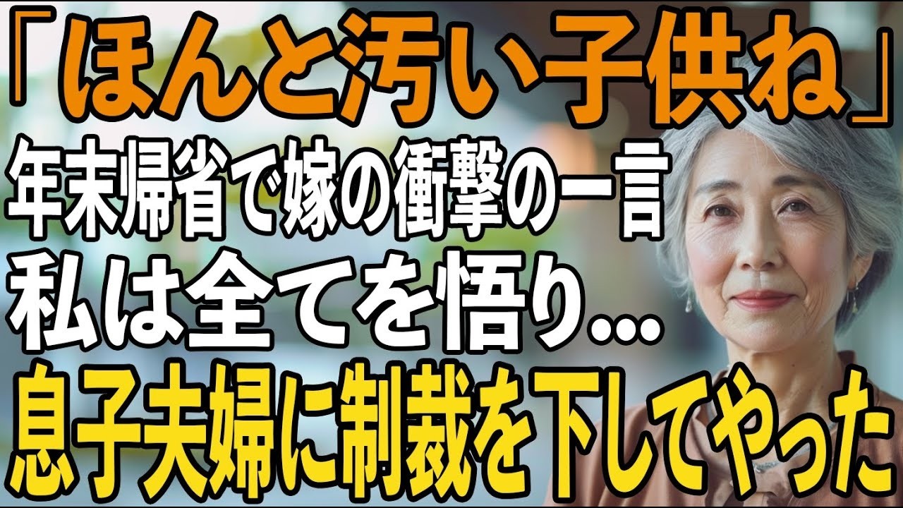 年末帰省をしていた孫が夕飯をタッパーにかき集め始めた。「ほんと恥ずかしい子ね」息子嫁の一言→”孫への飢えていた理由”を悟った私が息子夫婦に下した制裁とは【シニアライフ】【60代以上の方へ】
