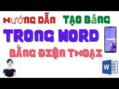 #1 Hướng dẫn cách tạo bảng trên word bằng điện thoại Mới Nhất