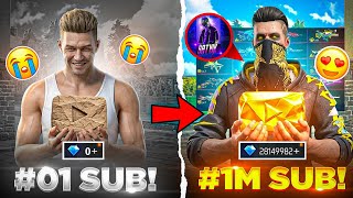 1 VS 10,00,000 Subscriber YouTuber’s Free Fire ID 😱 Richest ID Battle – Garena Free Fire