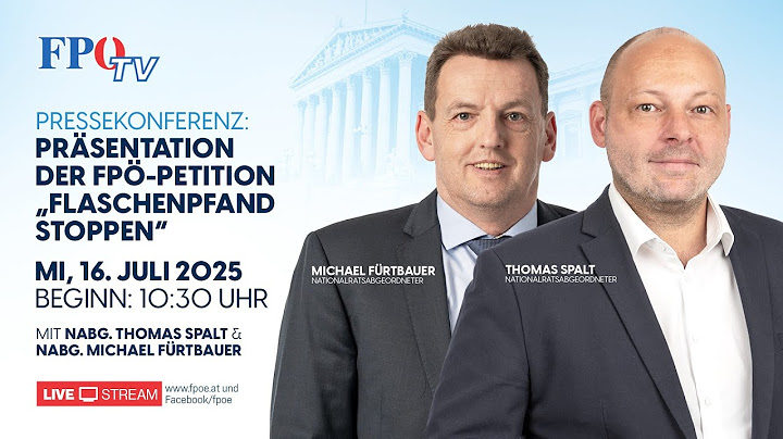 Präsentation der FPÖ-Petition „Flaschenpfand STOPPEN“
