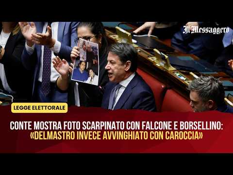 Video Conte mostra foto Scarpinato con Falcone e Borsellino: «Delmastro invece avvinghiato con Caroccia»