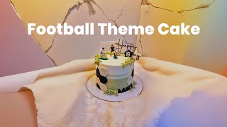 Football Theme Cake Design Tutorial |  Cake Decorating for football Lovers