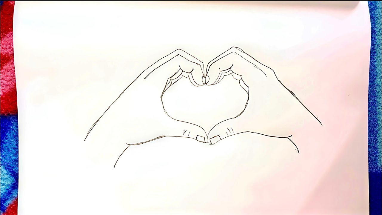Easy Love Hand Drawing | Romantic Pencil Sketch for Beginners Couple Holding Hands Drawing|#drawing