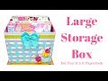 Storage Box Tutorial | 8" x 8" Paper Storage | DIY Crafts