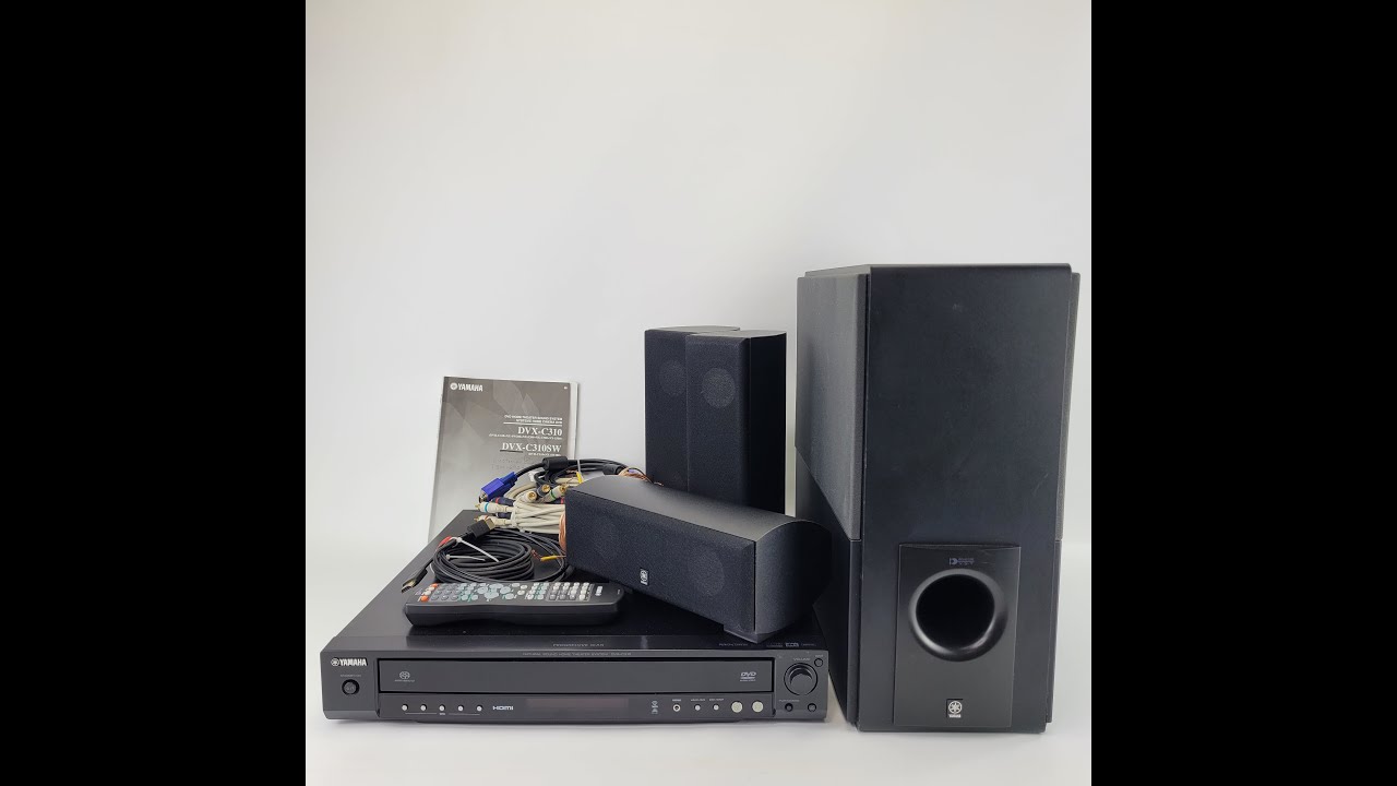 Showing The Yamaha Home Theater Receiver 5 Disc DVD CD Changer DVRC310