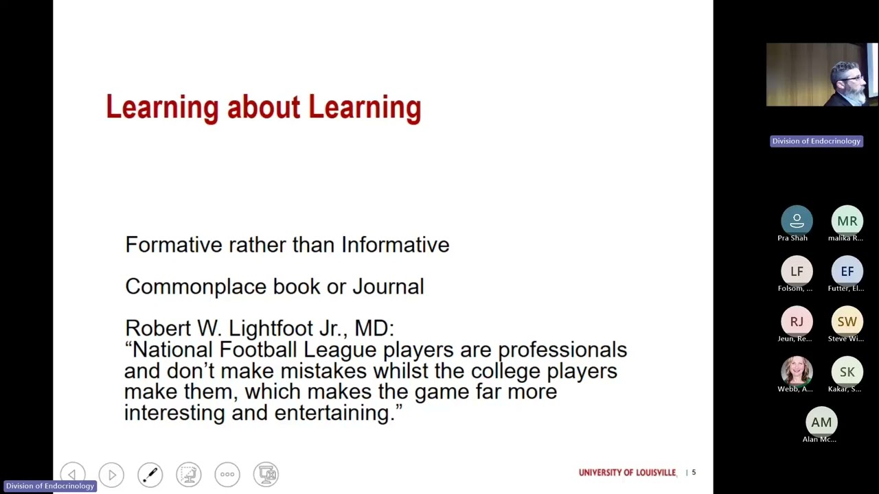 UofL Endocrinology Grand Rounds: Dr. David Armstrong