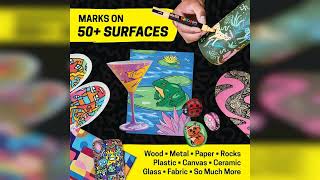 Overview: Posca Acrylic Paint Marker Set, Fine