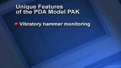 Pile Driving Analyzer (PDA)
