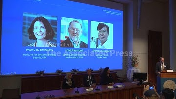The Nobel Prize in medicine goes to 3 scientists for work on the human immune system