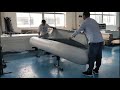 Making first sample of Mars inflatable boat for mass production.