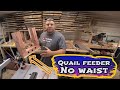 How to Make a No Waste Automatic Quail Feeder out of Wood. Save money on Quail Feed, DIY 2020