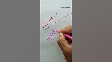 Farwa Signature #shorts #artlineacademy