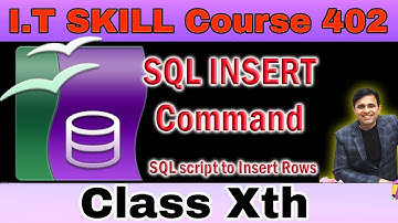Sql Insert into command / Insert DML Command in Open Office Base (I.T Skill Course 402)