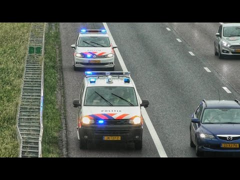 3X Prio 1: Politie-Noodhulp zijn met spoed onderweg naar een ongeval op de A58