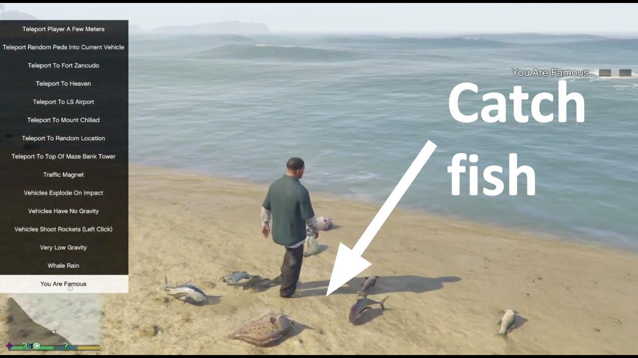 How to go fishing in GTA 5 Messing with Mods 62 YouTube