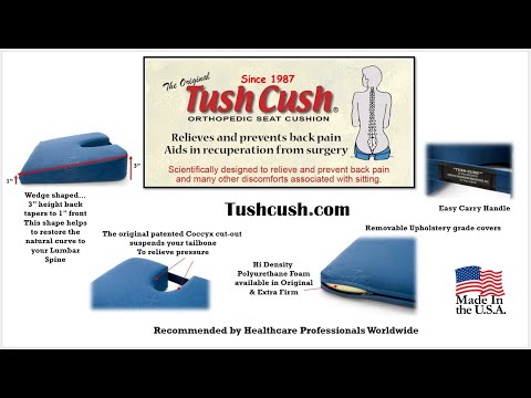 Extra Firm Original Tush Cush Orthopedic Seat Cushion Relieves Pain