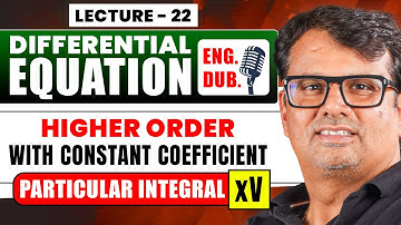 Ordinary Differential Equation in English | Particular Integral - Part 5 |By GP Sir