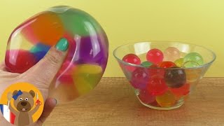 Balle anti-stress XXL avec des perles aquatiques de toutes les couleurs | Orbeez Expérience