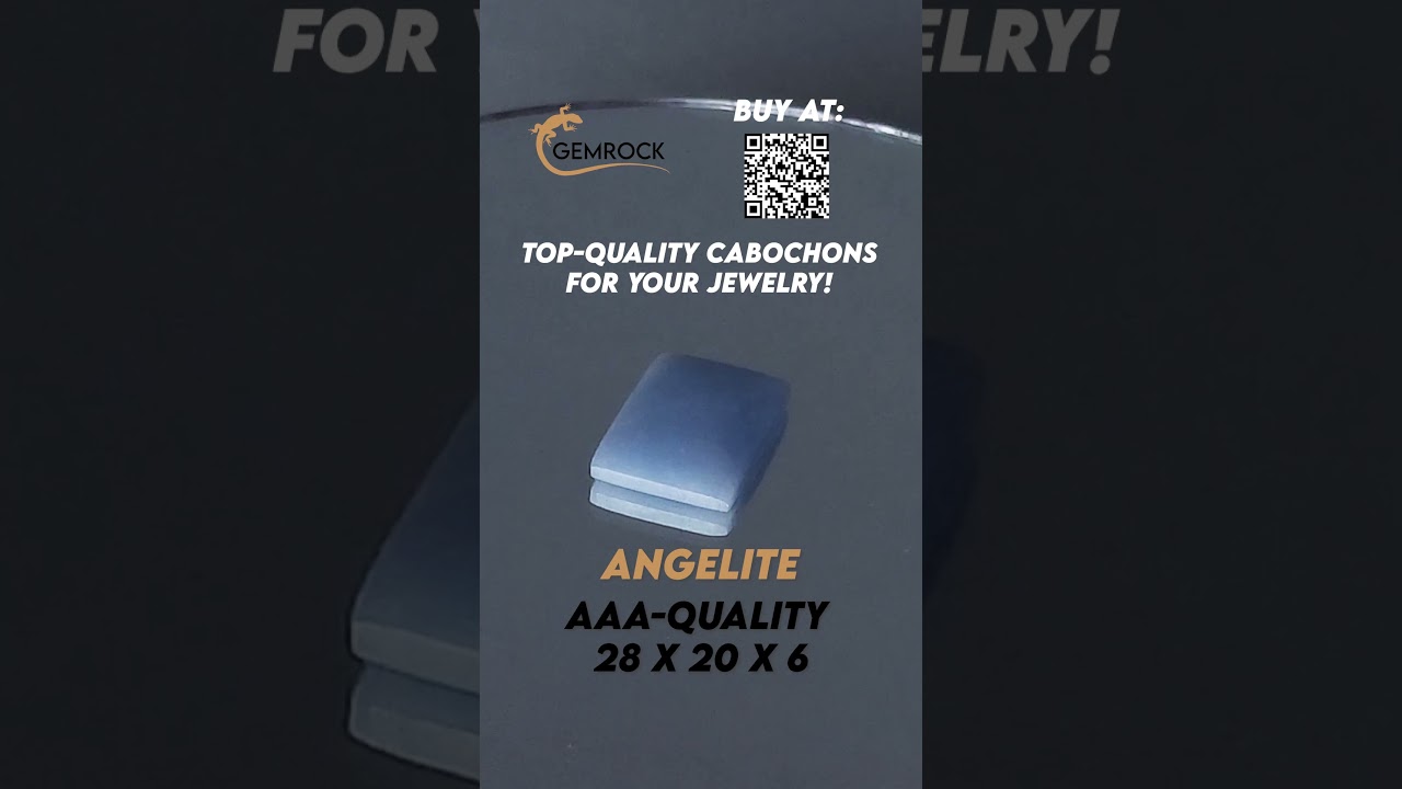 Angelite Cabochon for sale #cabochonsupplier  #cabochonforjewelry #angelite #cabuch&oacute;n #cabochons