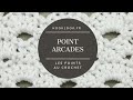 Le point arcades au crochet