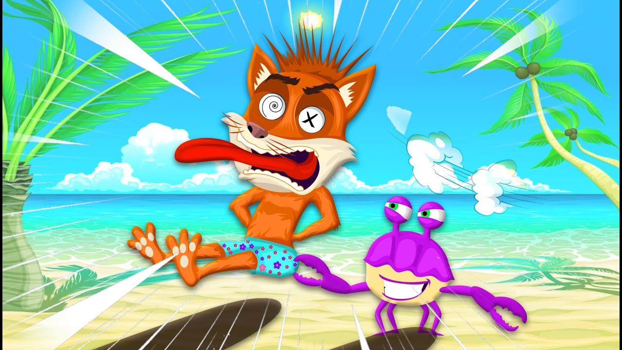 Mr. Fox and Friends Play in the Sand |Stories for Kids |Animated
