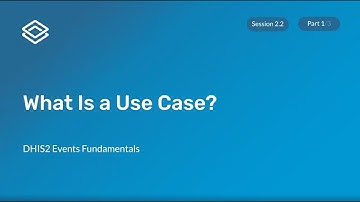 Module 2: Subsection 2 - What Is a Use Case? Presentation [Part 1 of 3]
