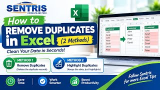 How to clean duplicate data while working with Excel